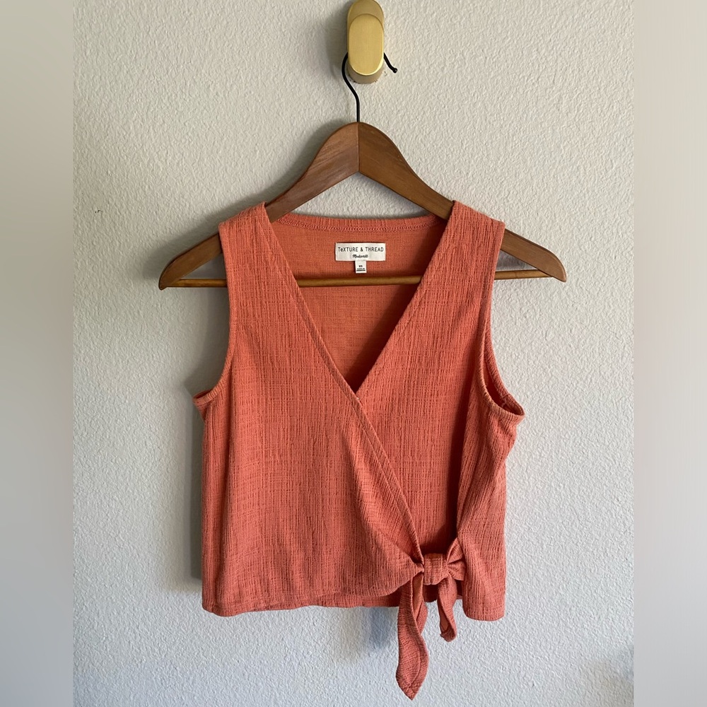 Madewell Texture & Thread Tie Wrap Tank - XS